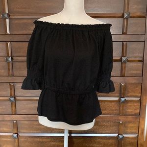 Ann Taylor off the shoulder top peplum style